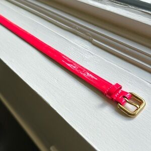J.Crew Leather Belt - Hot PINK
